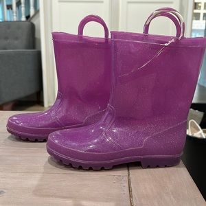 Girls Purple rainboots size 4